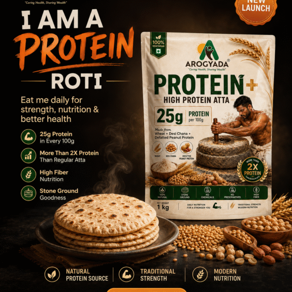 AROGYADA Protein+ High Protein Atta (2 kg)